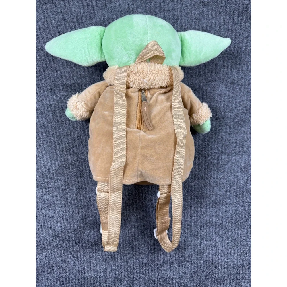Star Wars Mandalorian Grogu Plush Backpack The Child Bioworld Green Tan 12